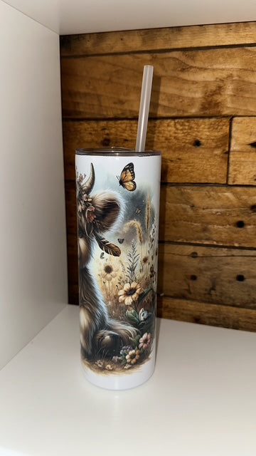 20oz Tumbler - Highland Cow