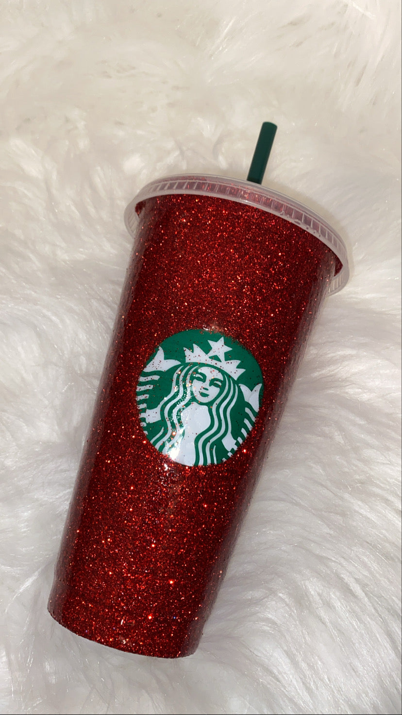 ✨ Glitter Reusable Starbucks-Style Cup ✨