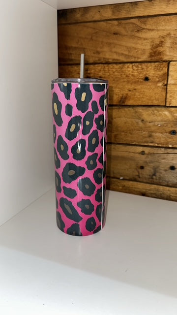20oz Tumbler - Mummy's Leopard print