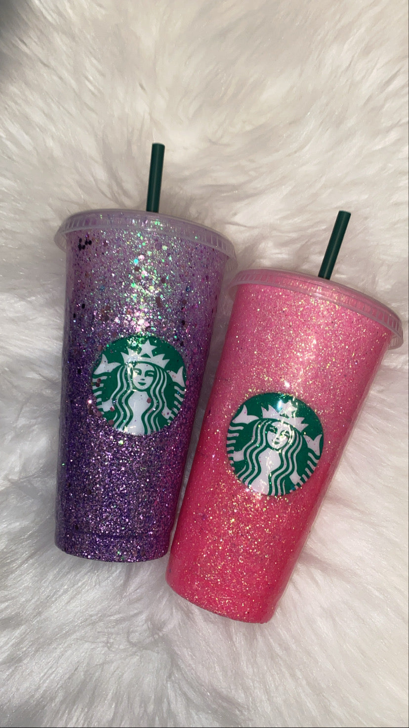 ✨ Glitter Ombré Reusable Starbucks-Style Cup ✨