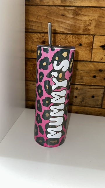 20oz Tumbler - Mummy's Leopard print