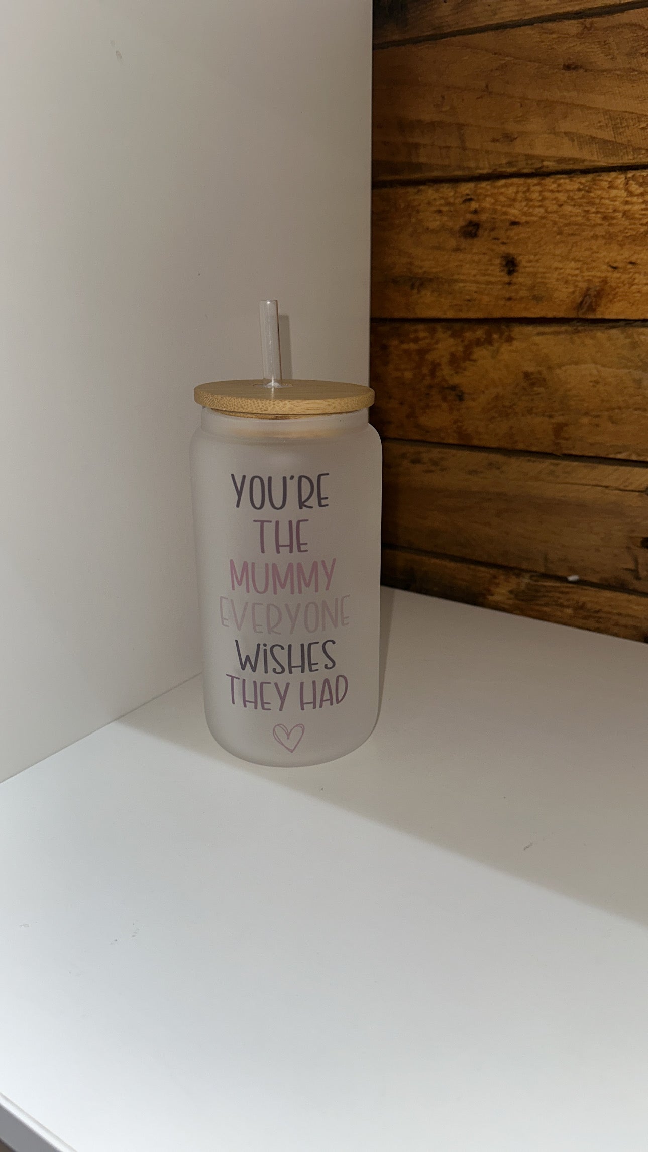 Mum/ Mummy Glass Libby Cup