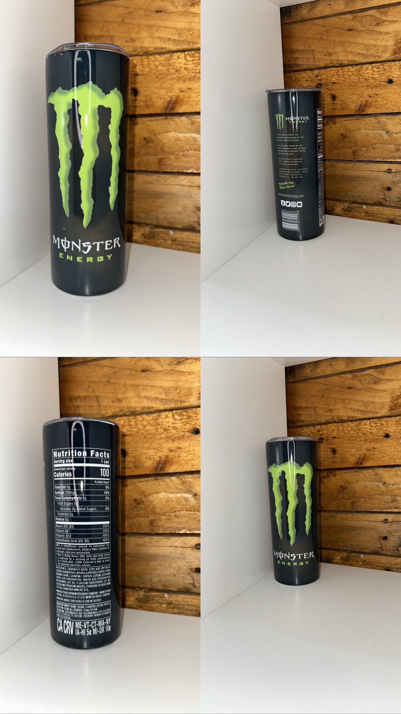 20oz Tumbler - Monster Energy Green