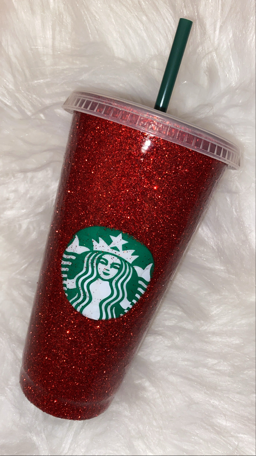 ✨ Glitter Reusable Starbucks-Style Cup ✨