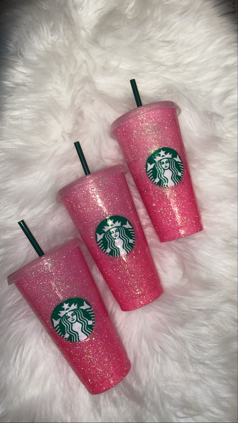 ✨ Glitter Ombré Reusable Starbucks-Style Cup ✨