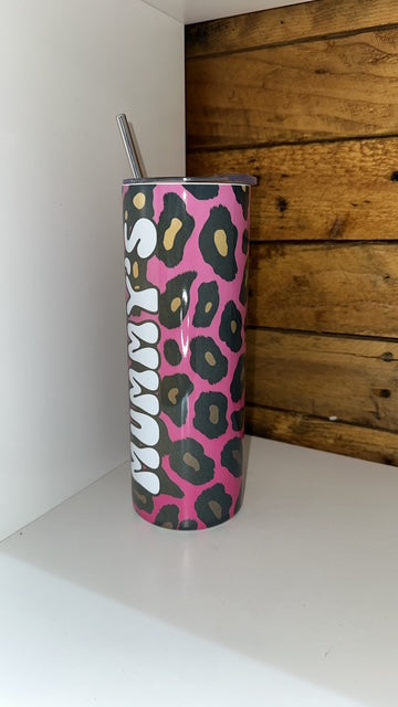 20oz Tumbler - Mummy's Leopard print
