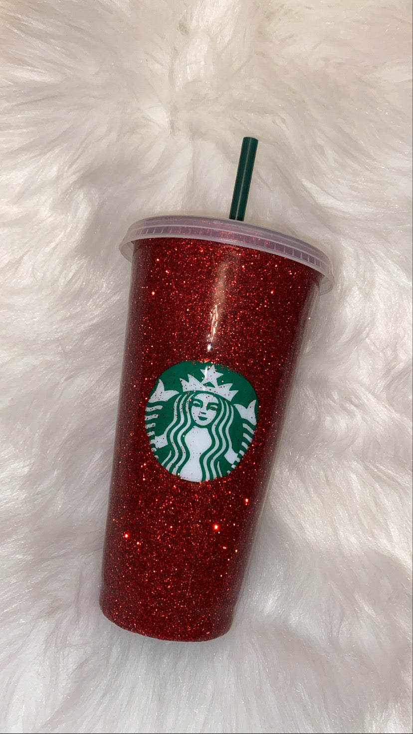 ✨ Glitter Reusable Starbucks-Style Cup ✨