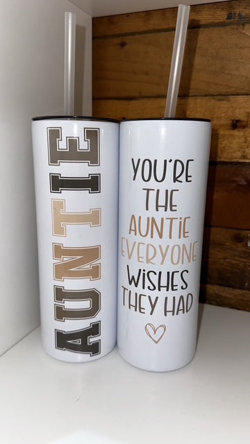 20oz Tumbler - Auntie