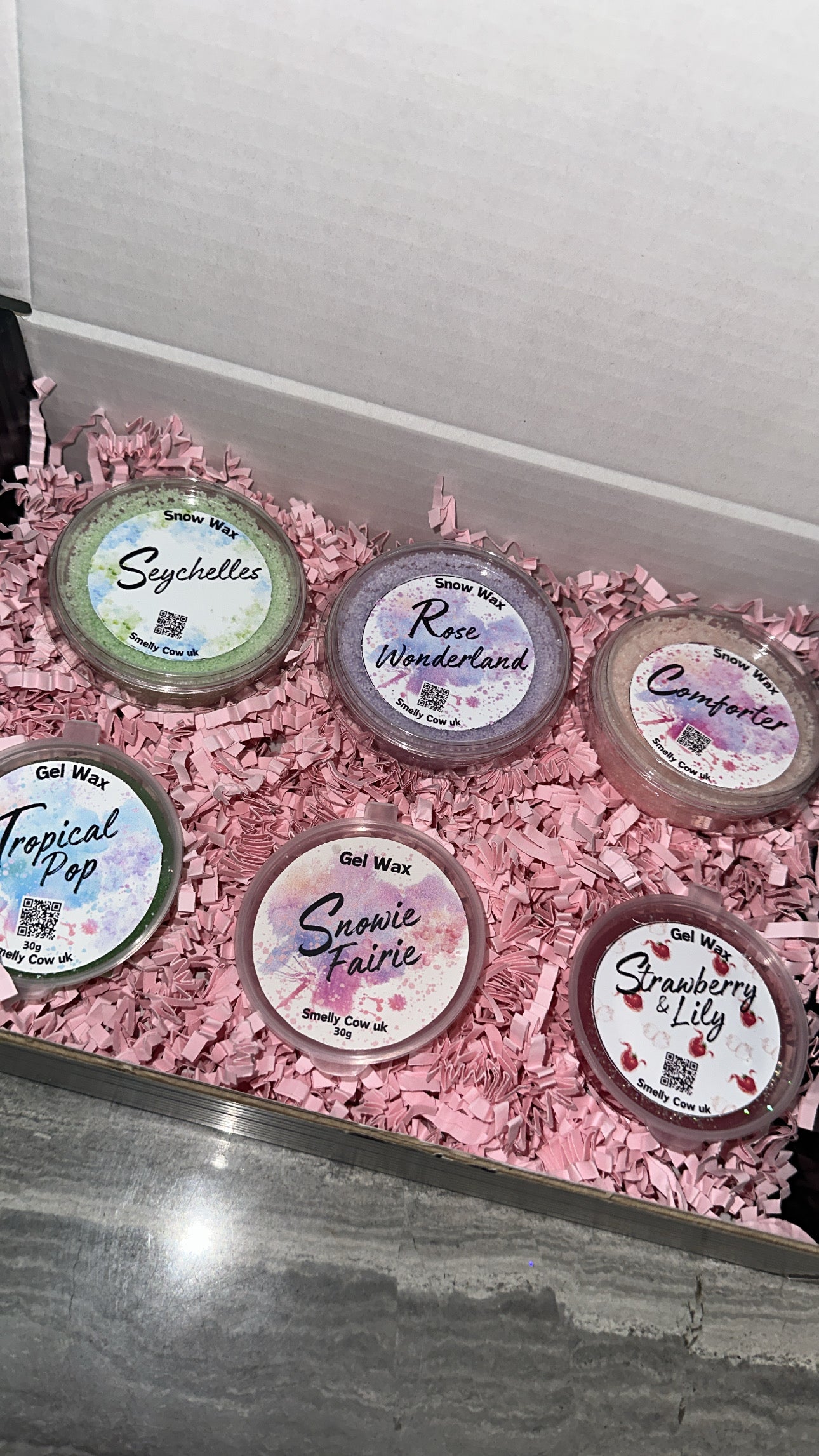 Snow & Gel wax gift box