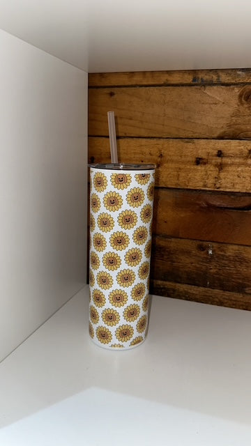 20oz Tumbler - Sunflower Pumpkins
