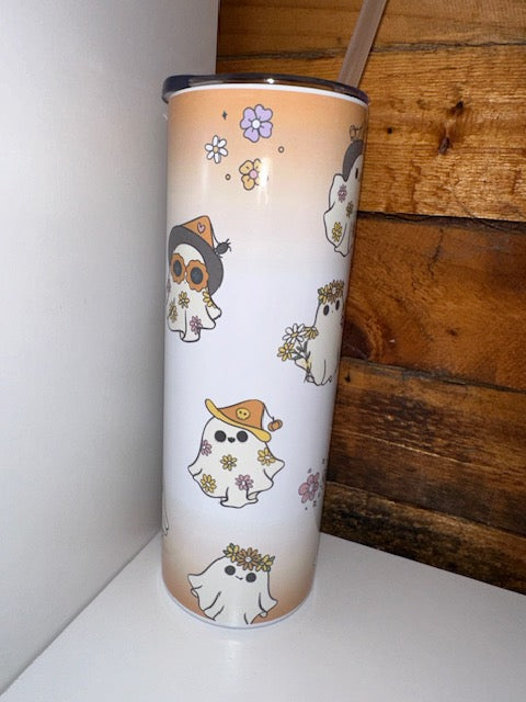 20oz Tumbler - Cute Ghosts