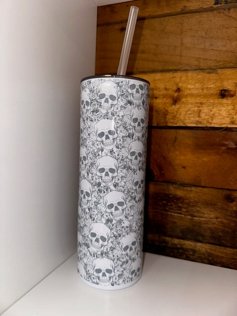 20oz Tumbler - Skulls