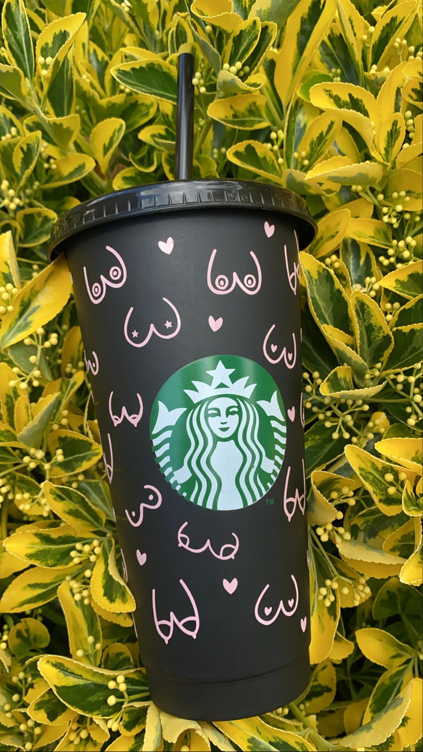 Personalised Boob Print Starbucks Cup✨