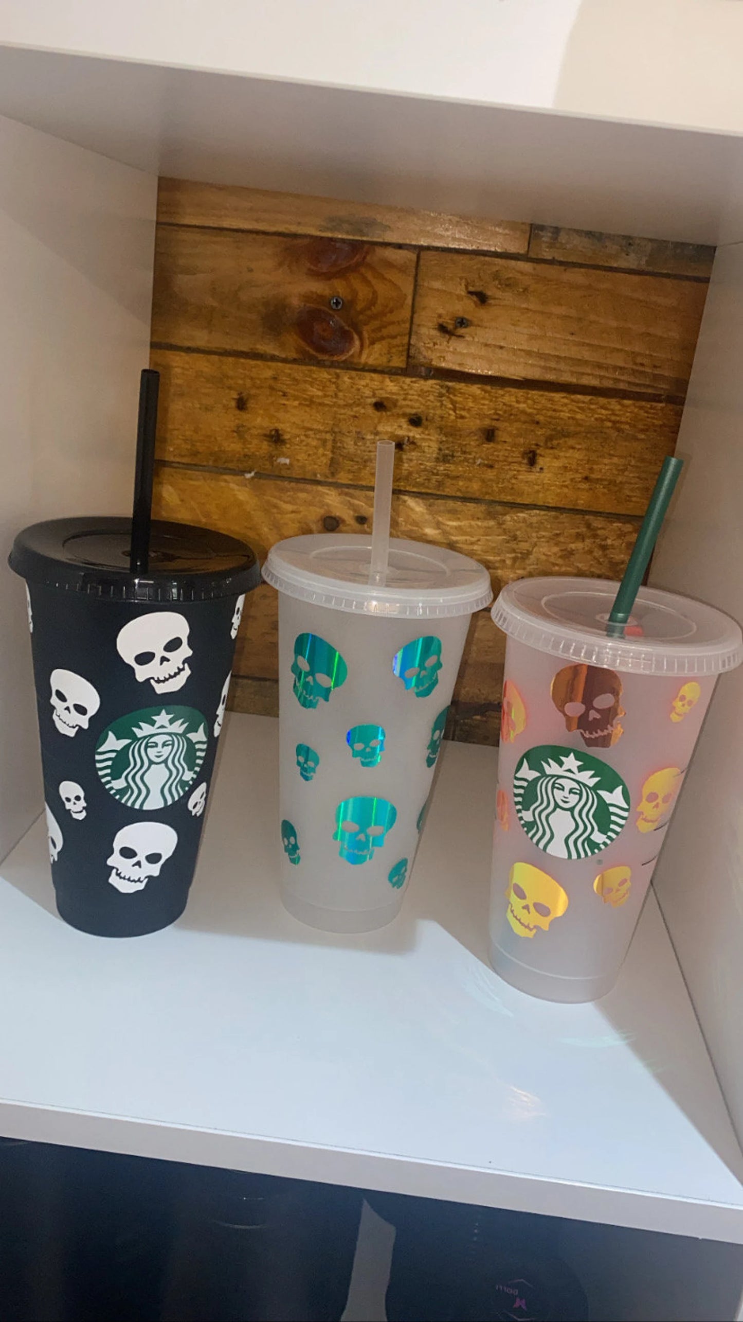 Personalised Skull Starbucks Cupš
