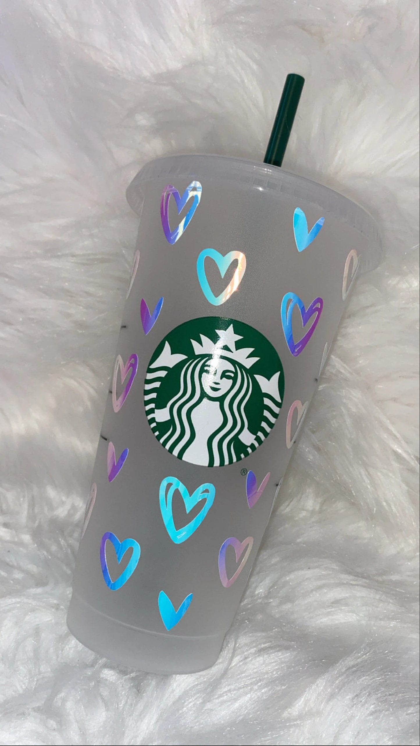 Personalised Heart Starbucks Cupđź’—