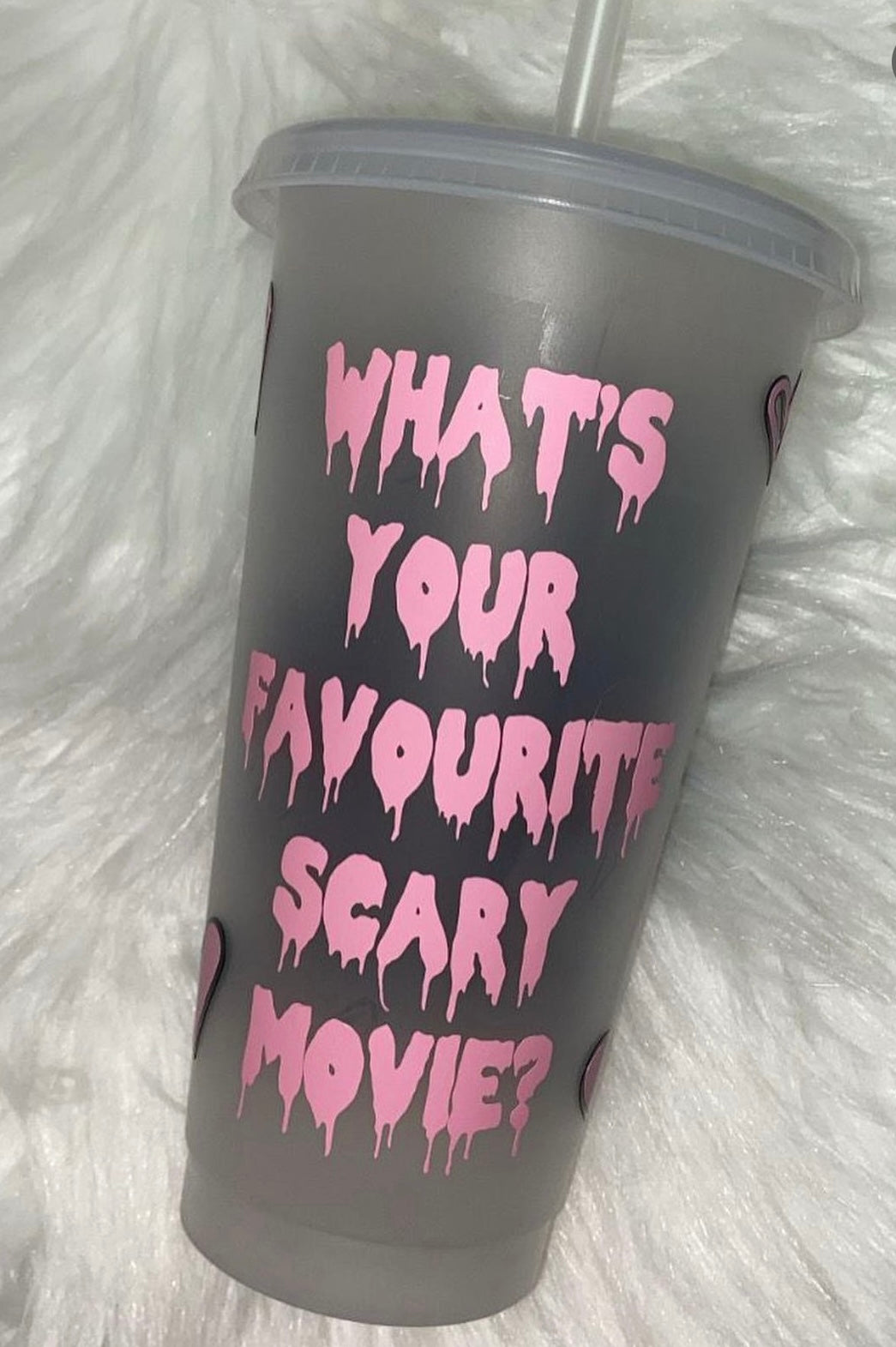 Personalised Scary Movie Starbucks Cupđź’€