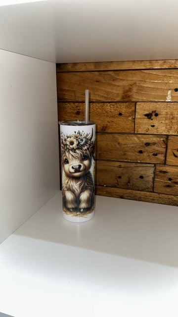 20oz Tumbler - Highland Cow