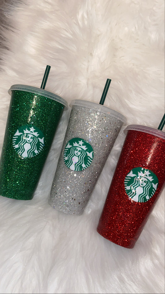 ✨ Glitter Reusable Starbucks-Style Cup ✨