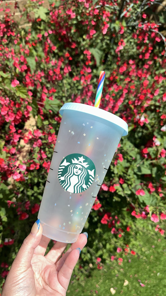 Confetti Starbucks Cup - colour changing