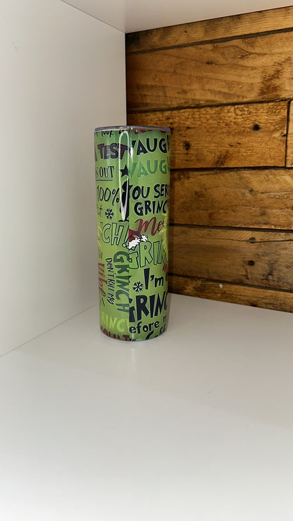 20oz Grinch Tumbler