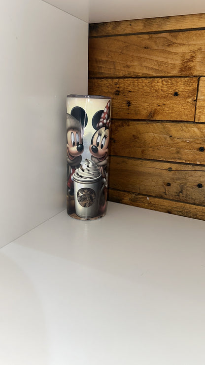 20oz Minnie & Mickey Mouse thermal Tumbler