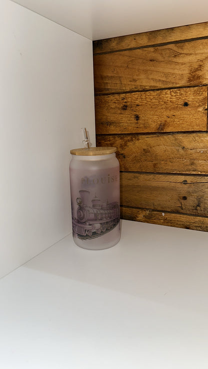 p louise Christmas train design on Libby cup