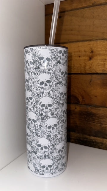 20oz Tumbler - Skulls