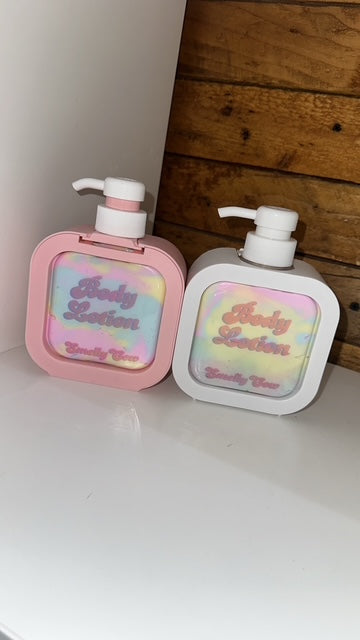 Scented luxurious Body Lotion 300ml Pump Bottles White or Pink