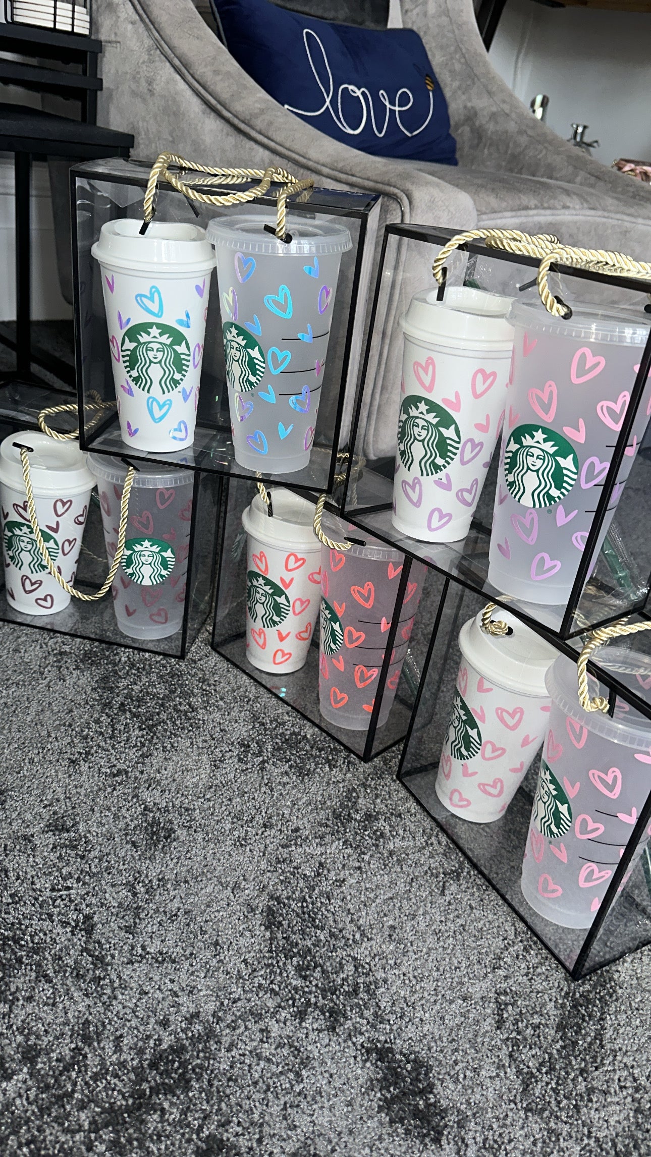 Starbucks Hot & Cold Cup Gift Set – Hearts Edition