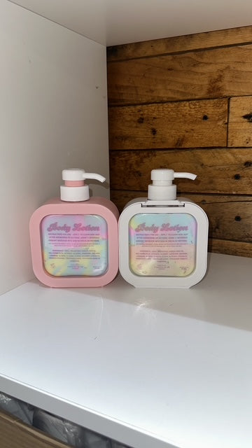 Scented luxurious Body Lotion 300ml Pump Bottles White or Pink