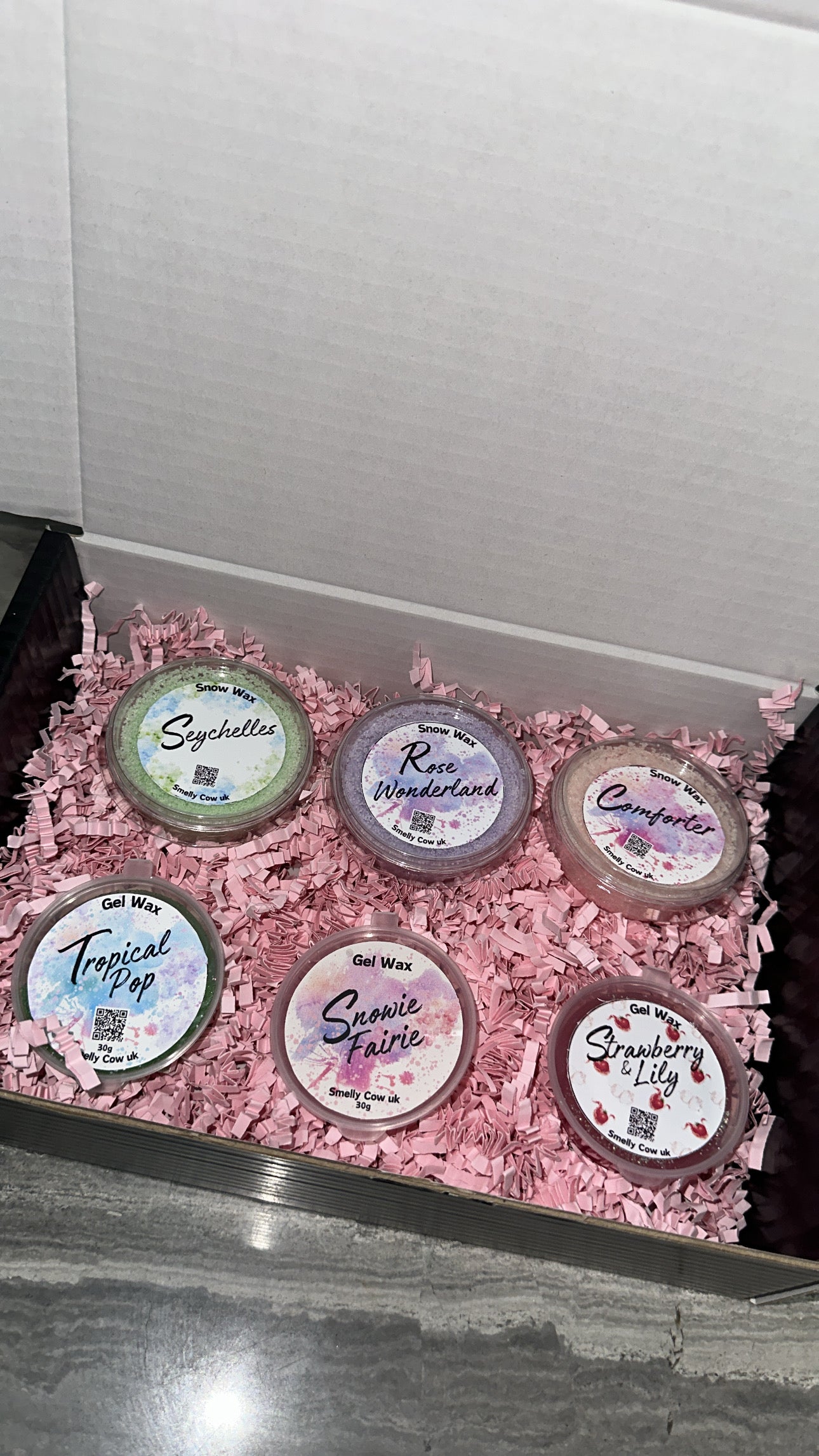 Snow & Gel wax gift box
