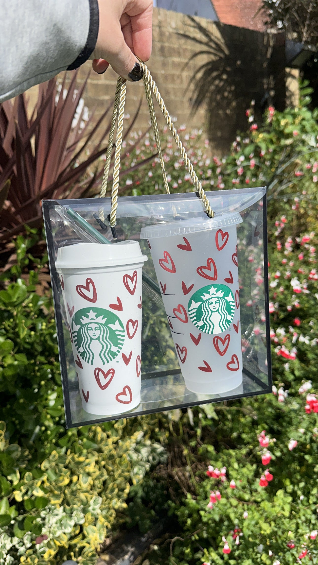 Starbucks Hot & Cold Cup Gift Set – Hearts Edition