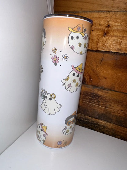 20oz Tumbler - Cute Ghosts