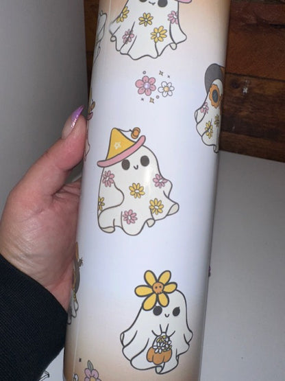 20oz Tumbler - Cute Ghosts