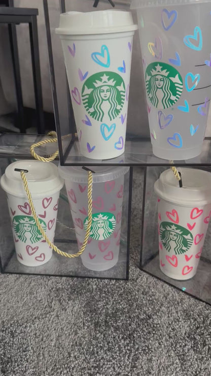 Starbucks Hot & Cold Cup Gift Set – Hearts Edition