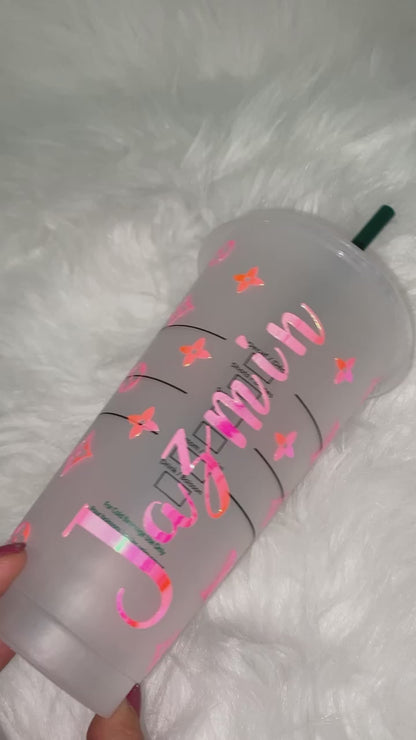 ✨ LV-Inspired Starbucks Cup ✨