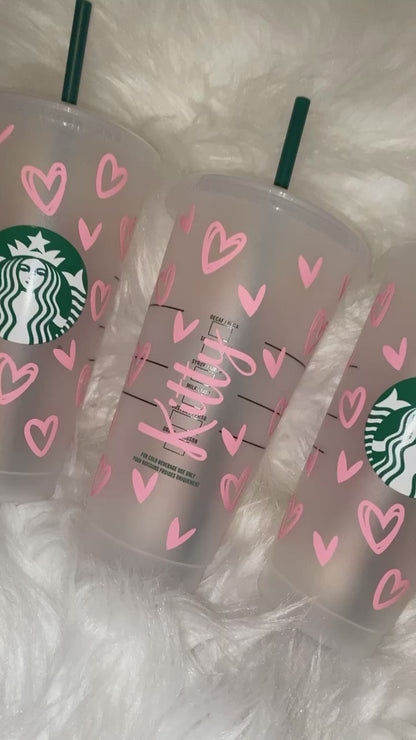 💖 Starbucks Pink Heart Cup 💖
