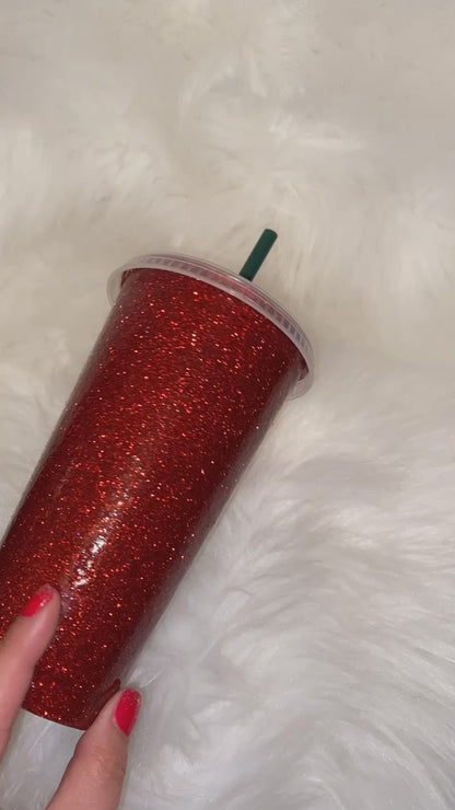 ✨ Glitter Reusable Starbucks-Style Cup ✨