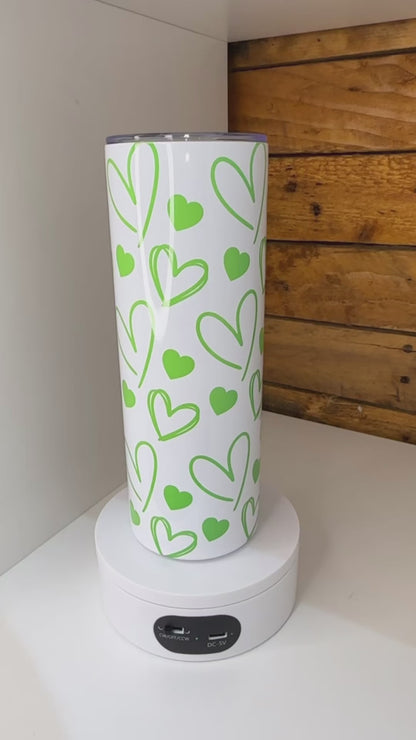 20oz Heart Thermal Tumbler