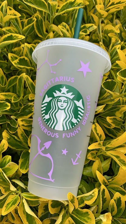 Personalised Star Sign Starbucks Cup ♍️♑️♊️